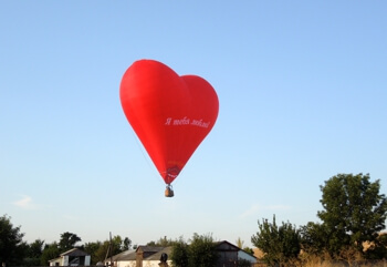 Полет на воздушном шаре Сердце возле Кисловодска