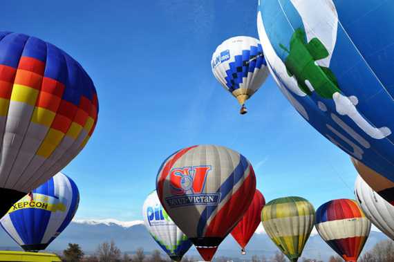 Фиеста воздушных шаров в Болгарии